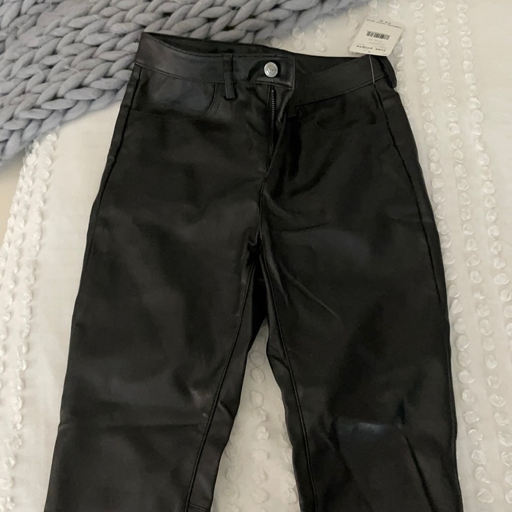 Never worn free people vegan leather leggings